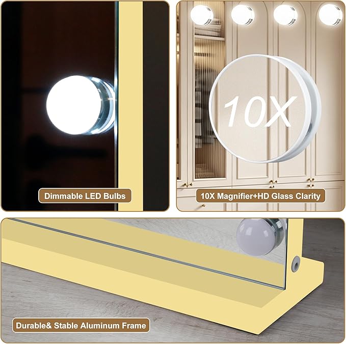 Ratsamee Hollywood Vanity Mirror with Lights